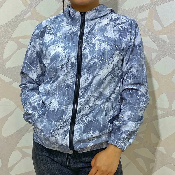 Abstract Super Lightweight Summer Windcheater For Ladies